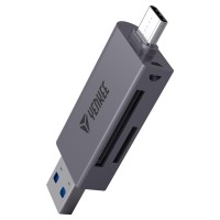 USB čitač kartica YCR 401 sa dva konektora siva Yenkee