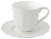 Šolja za čaj Elite 250ml sa tanjirićem bijela Easy Life