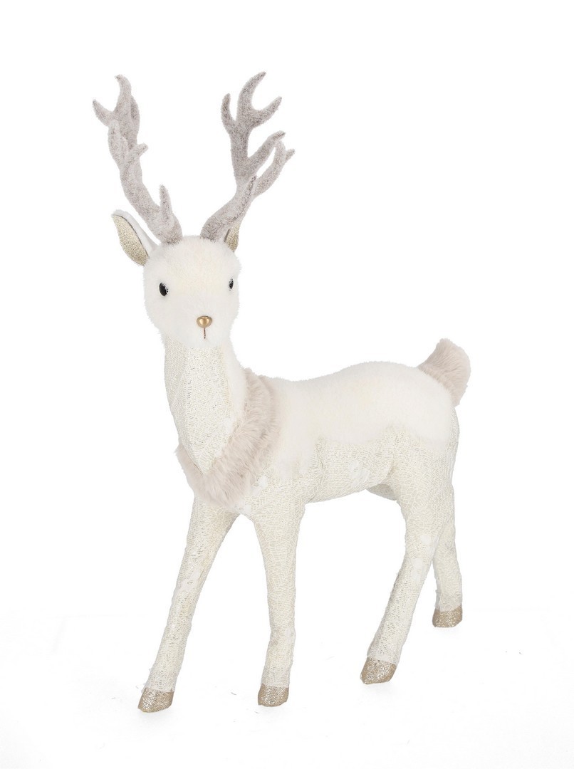 Dekor. novogodišnja figura-lane Lesley 34x50cm bijela Bizzotto