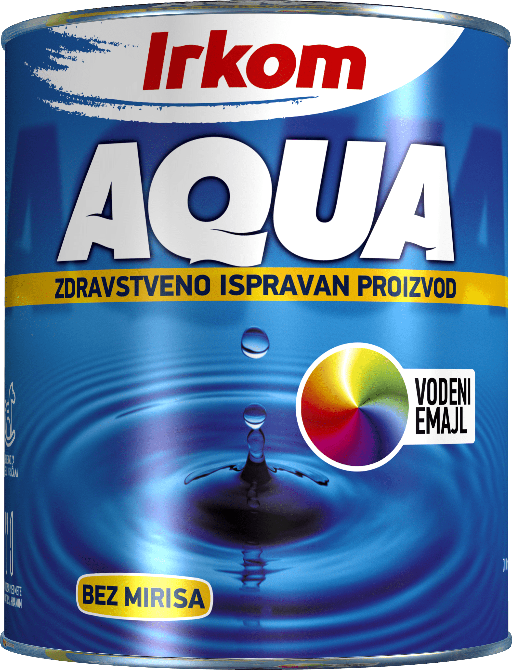 Aqua emajl bijeli Saten 700ml Irkom