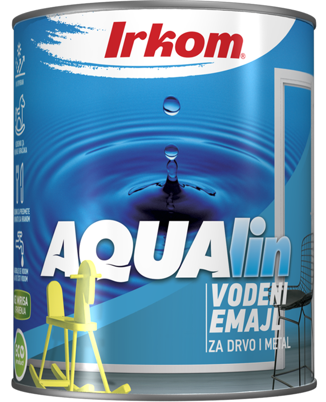 Aqua emajl tamno braon 700ml za drvo i metal Irkom