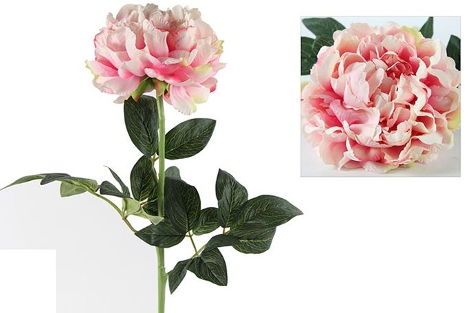 Dekor. cvijet-božur 44.1cm rozi DecoStar