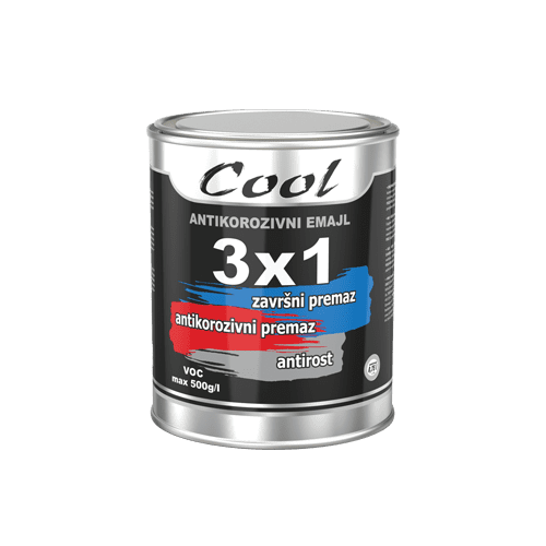 COOL 3x1 Anor. emajl za metal 0.75l Nevena color