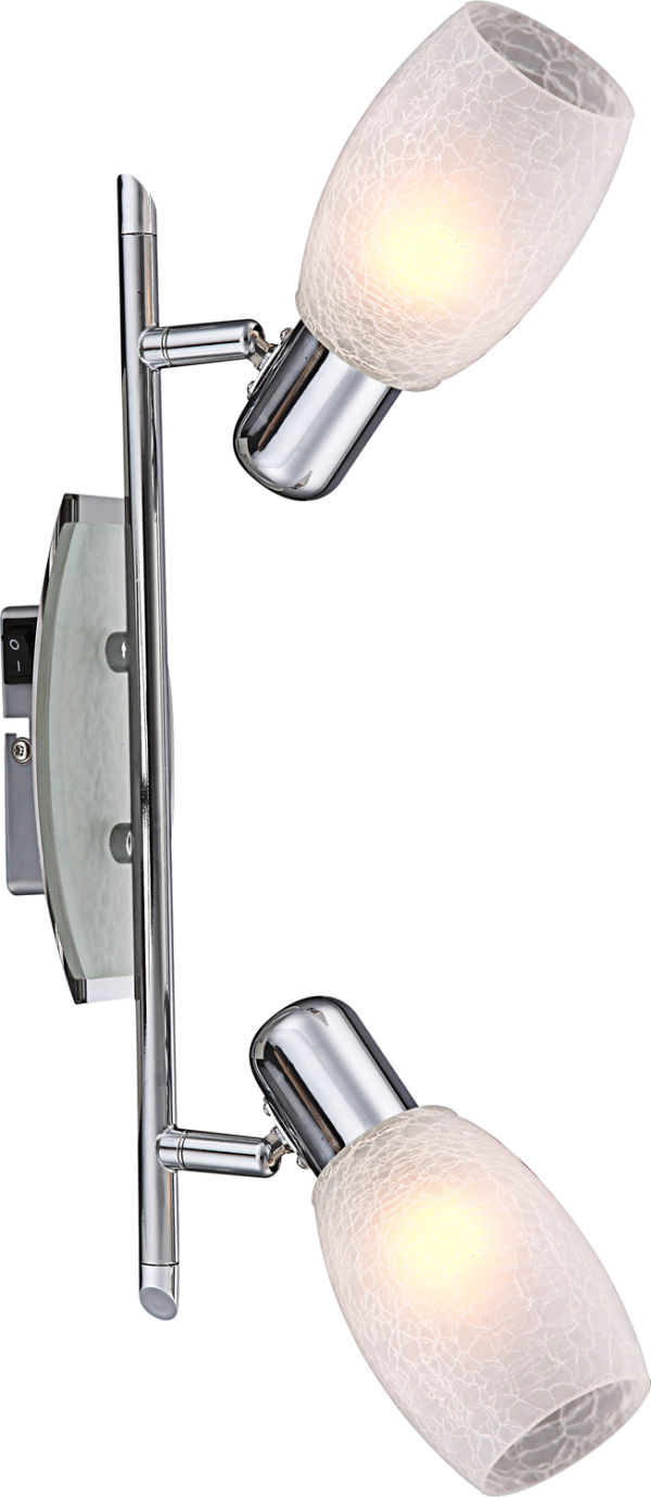 Zidna svjetiljka CYCLONE sa prekidačem 2x40W E14