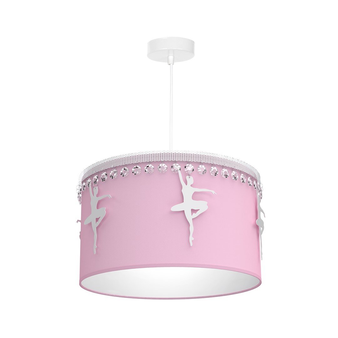 Plafonska svetiljka-visilica Baletnica 1xE27 60W roza Milagro