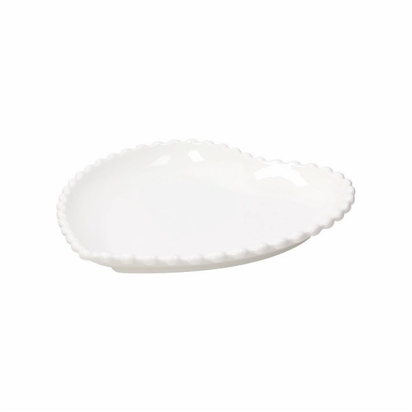 Tanjir za posluživa. u obliku srca Ornament Pearl 26cm bijeli Tognana