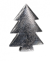 Dekor. figura u obliku jelke 25cm boja srebra Christmas Edition