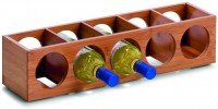 Drvena polica za vino 13.5x12.5x53cm za 5 boca Zeller