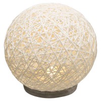 Stona lampa u obliku lopte fi 18.5x18cm bijela Atmosphera