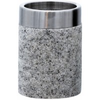 Čaša za četkice za zube Stone 7.5x7.5x10.4cm 150ml siva Ridder