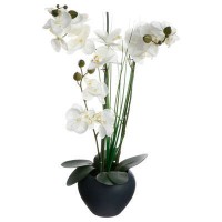 Dekor. vaza sa orhidejom 53cm siva Atmosphera Createur Dinterieur