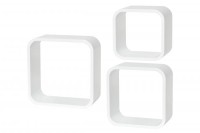 Set polica Cube 350/305/260mm bijela 3/1 Dolle