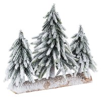Novogodišnji ukras-sniježne jelke 30x16x27cm Bizzotto