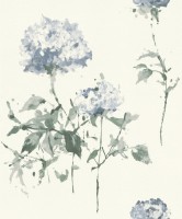 Zidna tapeta Cato 10.05x0.53m sa krupnim plavim cvjetovima Rasch