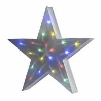 Novogodišnji ukras hologramska zvijezda sa 16 led sijalica 50x10cm