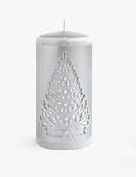 Novogodišnja svijeća Christmas Three 7x14cm boja srebra  Artman
