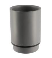 Toaletna čaša Ravena 10x7cm siva/crna Tendance