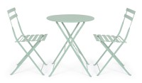 Bašt.garn. Wissant Tiffany 3/1:sto+ 2 stolice zelena Bizzotto
