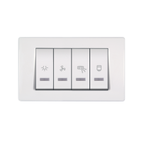 Indikator za kupatilo MODE 2x10/2x16A 250V horizontalni bijeli