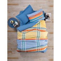 Dječija posteljina Ranf. Basis za jedan krevet plava/žuta Cottonbox