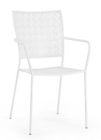 Baštenska stolica Lizette 54x55x89x45cm mat bijela Bizzotto