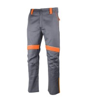 Radne pantalone GREENLAND vel. 48 260g/m2 sive/narandž. Lacuna