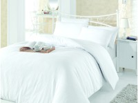 50x70 Hotel. jastučnica Oxford satenska bijela na pruge Cotton box