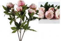Dekor. cvijet-buket božura 30.5cm rozi DecoStar