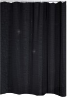 Zavjesa za kadu Textil "Diamond" 180x200cm crna Ridder