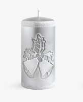 Novogodišnja svijeća Christmas Bells 7x10cm boja srebra  Artman