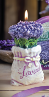 Mirisna svijeća u obliku buketa cvijeća lavande ljubičasta Artman