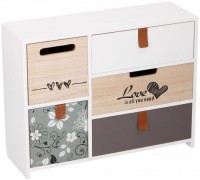 Drvena kutija sa fiokama za odl. stvari 30x10x23,5cm Arti Casa