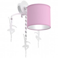 Dječija zidna lampa Balletric 38x22x48cm 1xE27 60W roza Milagro