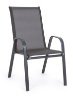Baštenska stolica Martinez 56x65x90x42cm antracit Bizzotto