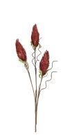 Dekorativni cvijet - Johnnie 67cm sa 3 pupoljka bordo Bizzotto