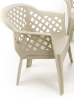 Baštenska stolica bijela pvc Ipae