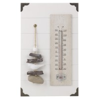 Termometar drveni sa ukrasnim kamenčićima 16x26cm Arti Casa