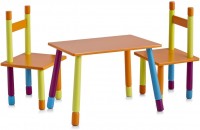 Dječiji garn. sto+dvije stolice "Color" 3/1 drvo/mdf Zeller