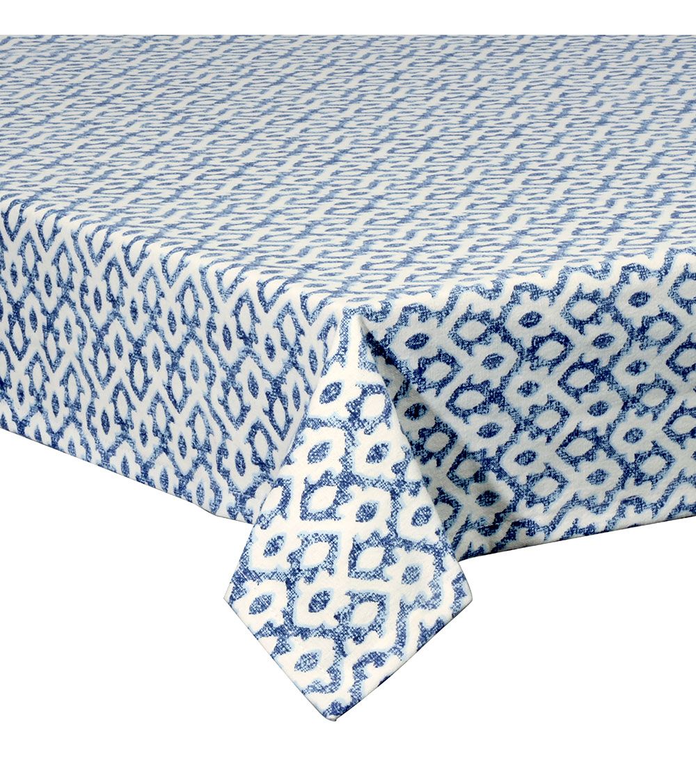 Stolnjak Textile Arabesque 140x180cm plavo-bijeli Tognana